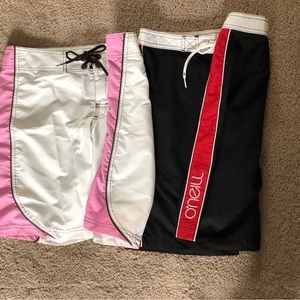 2 pair O’Neill & Lilu ladies women’s Board Shorts